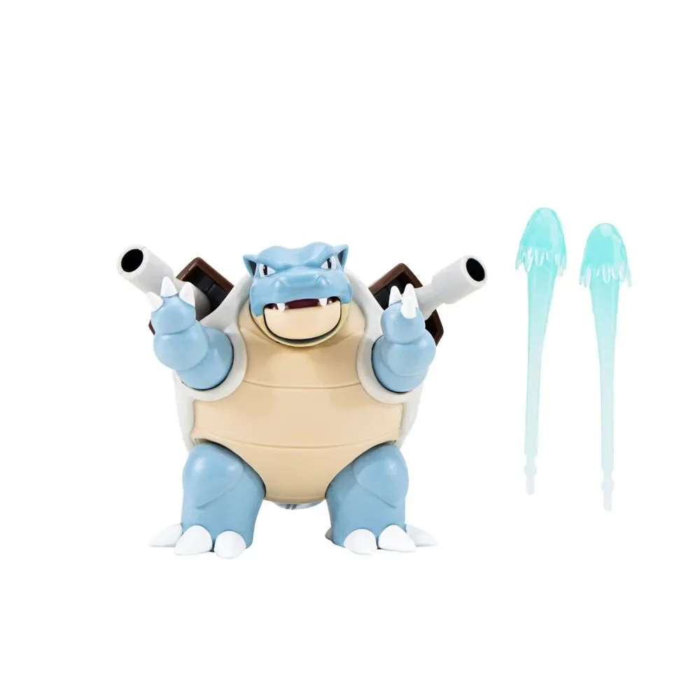 Nintendo Jazwares Pokemon 4.5 Inch BLASTOISE Battle Feature Deluxe Action Figure